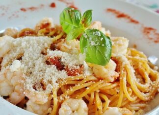 Czy do krewetek można dać czerwone wino?